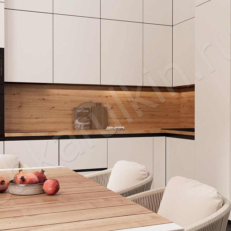 Кухня Арагви Светлые Белый Минимализм Для посуды Для декора 3