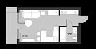 План проекта Сицилия ЖК Ола-Апарт 31 м²