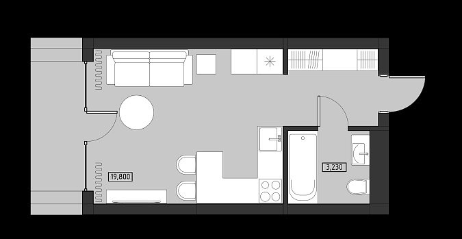 План проекта Сицилия ЖК Ола-Апарт 31 м²