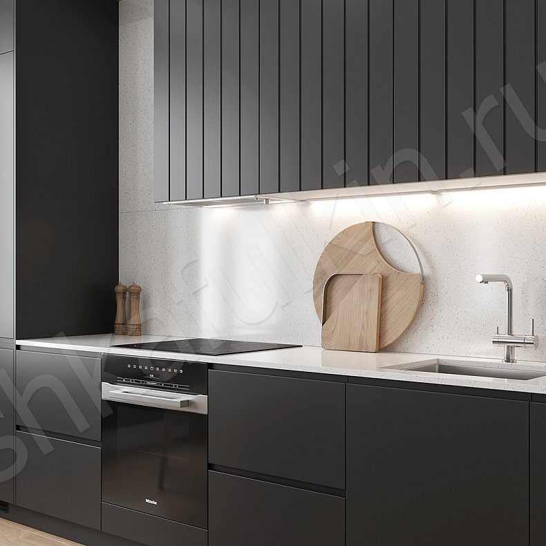 Кухня Пиколетто Dark Черный Светлые Темные Зеленый    Для посуды 4