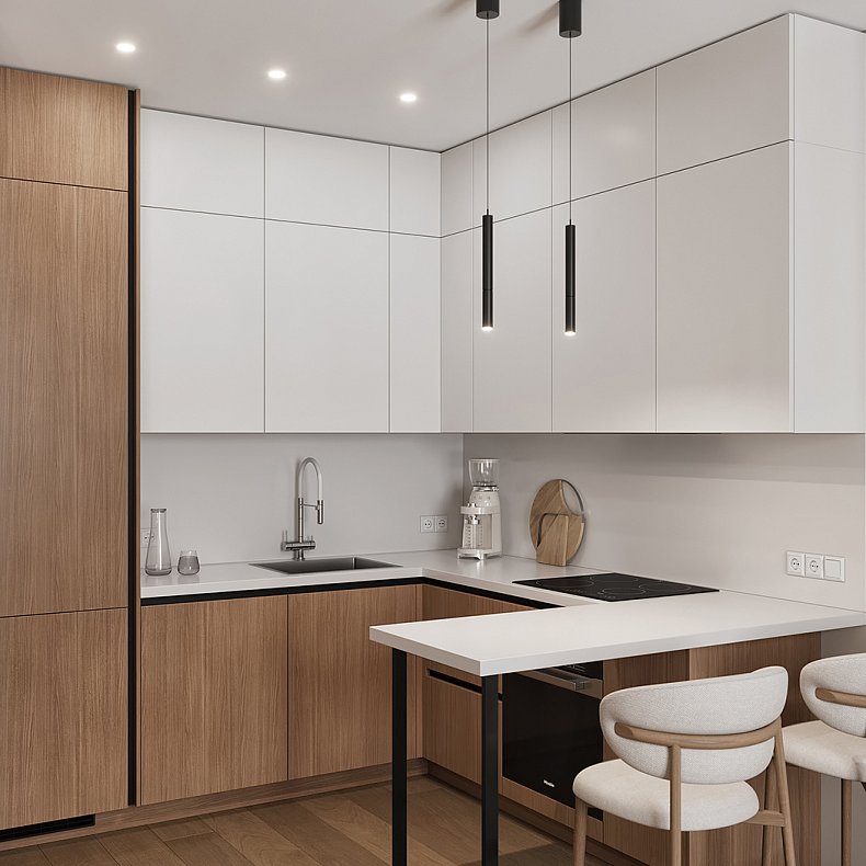 Каури ЖК ЗИЛАРТ 40.4 м² Кухня
