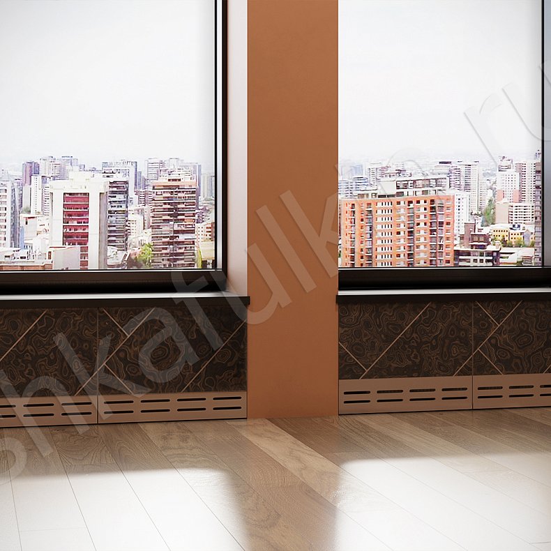 Гарнитур Эспрессо Темные Золото Древесный Современный 2х створчатые Спальня Для вещей Для белья 5