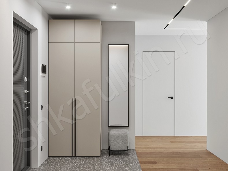 Прихожая 2 двери Симпле Светлые Минимализм 2х створчатые Прихожая 