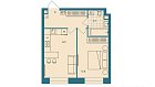 План проекта Неонелли ЖК Эра 39.3 м²