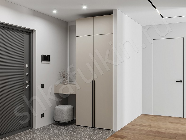 Прихожая 2 двери + консоль Симпле Светлые Минимализм 2х створчатые Прихожая 