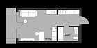 План проекта Монти ЖК Ола-Апарт 31 м²