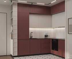 Артемис ЖК ЗИЛАРТ 45.8 м² Кухня угловая