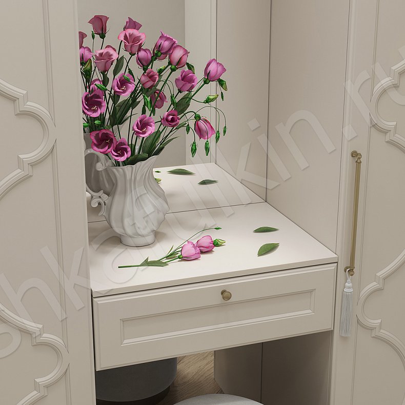 Прихожая Айлин Светлые Коричневый Неоклассика 2х створчатые  Для вещей 6