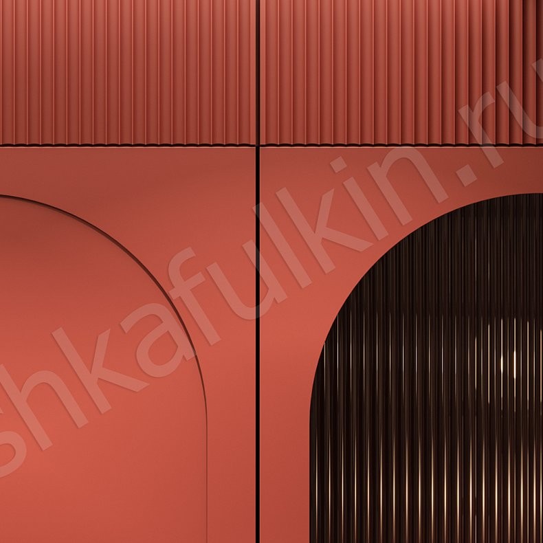 Прихожая Тангело Светлые Красный Цветной Современный 3х створчатые Прихожая Для вещей Для декора 6