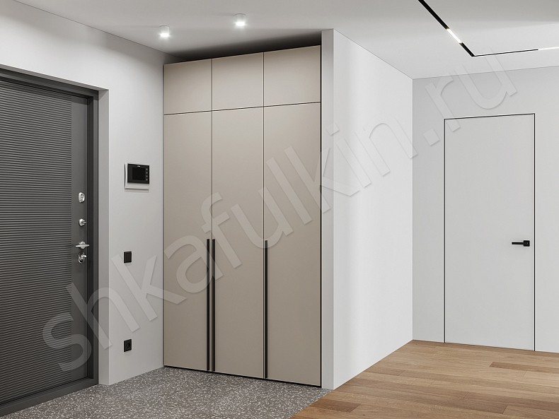 Прихожая 3 двери Симпле Светлые Минимализм 3х створчатые Прихожая 