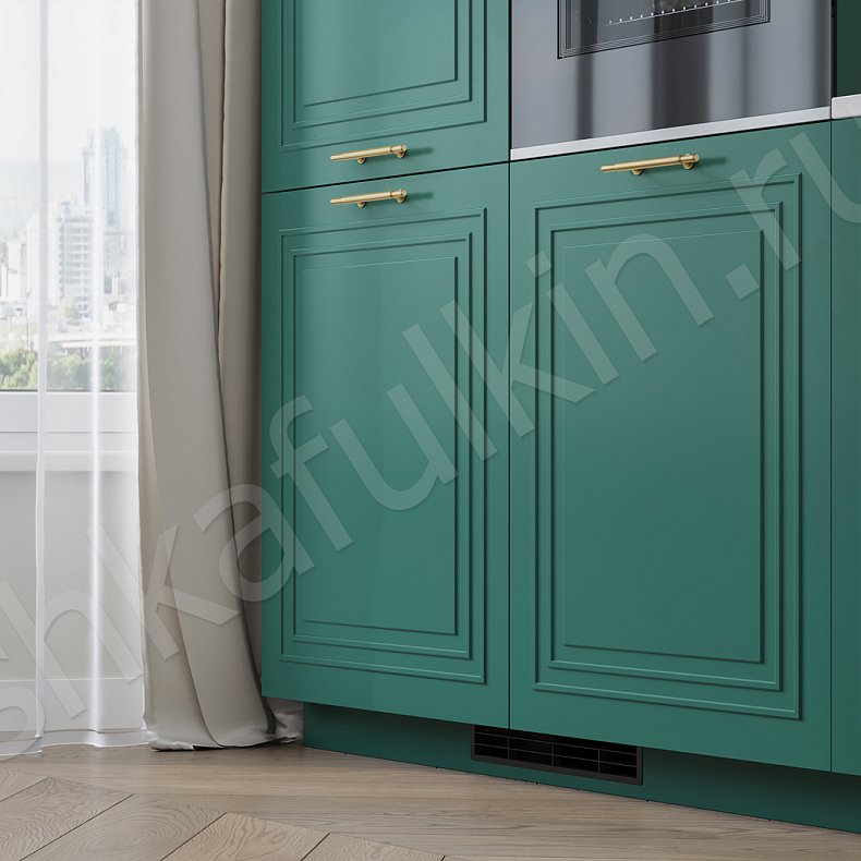 Кухня Паскаль Зеленый Светлые Цветной Белый Неоклассика   Для посуды 4