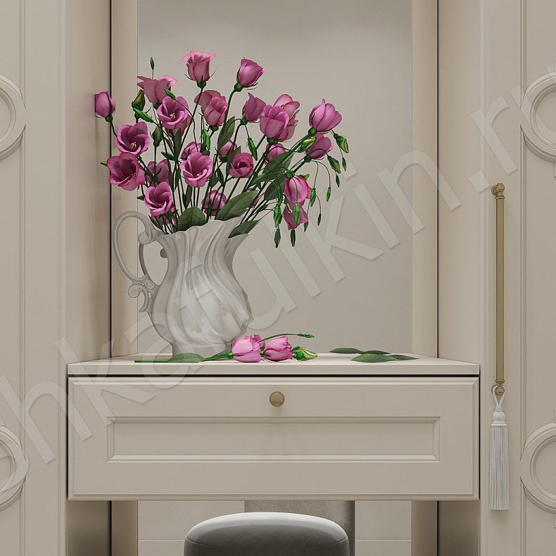 Прихожая Айлин Светлые Коричневый Неоклассика 2х створчатые  Для вещей 8