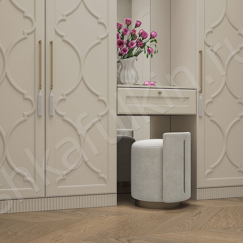 Прихожая Айлин Светлые Коричневый Неоклассика 2х створчатые  Для вещей 4