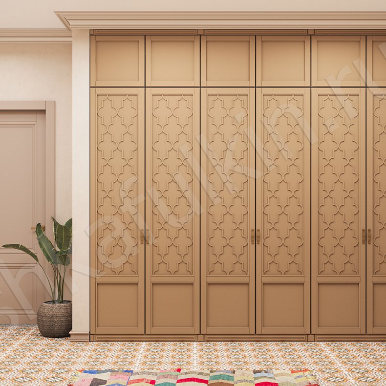 Прихожая Аладдин Светлые Коричневый Современный 6и створчатые Прихожая Для вещей 1