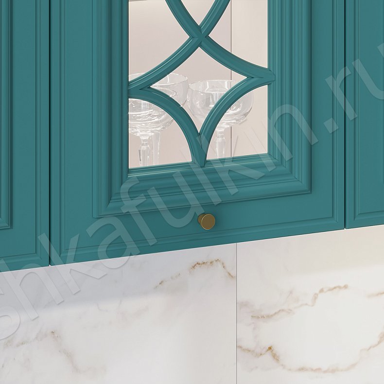 Кухня Роперро Green Зеленый Темные Синий Цветной Современный   Для посуды 5