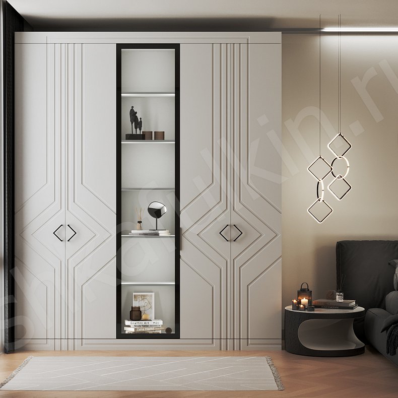 Шкаф Боско Белый Модерн 5и створчатые Спальня Для вещей 1