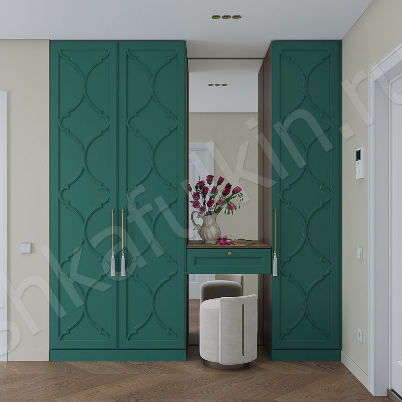 Прихожая Айлин Светлые Коричневый Неоклассика 2х створчатые  Для вещей 3