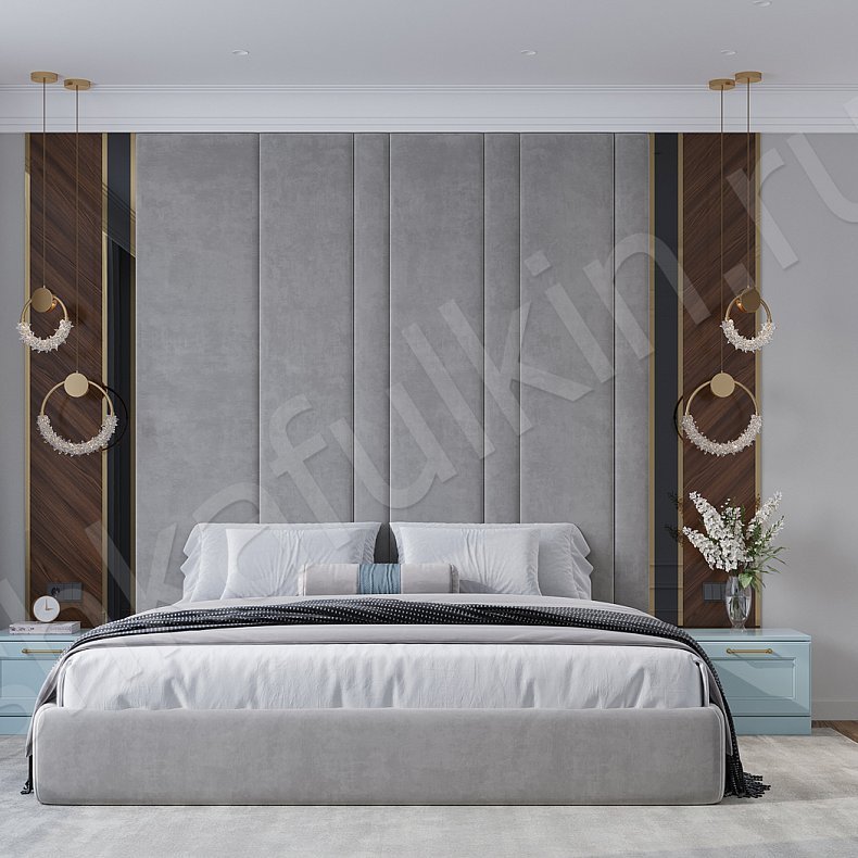 Гарнитур Айлин Белый Коричневый Светлые Темные Неоклассика 4х створчатые Спальня Для белья Для вещей 30